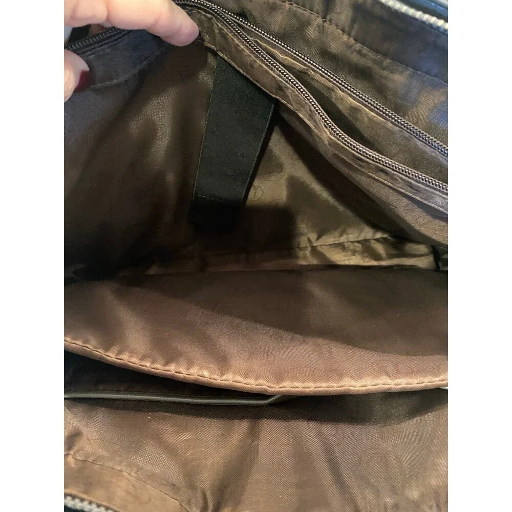 Dark Grey Laptop Work Bag w/ Adj. Straps Beautiful Stitching & Loads of Room